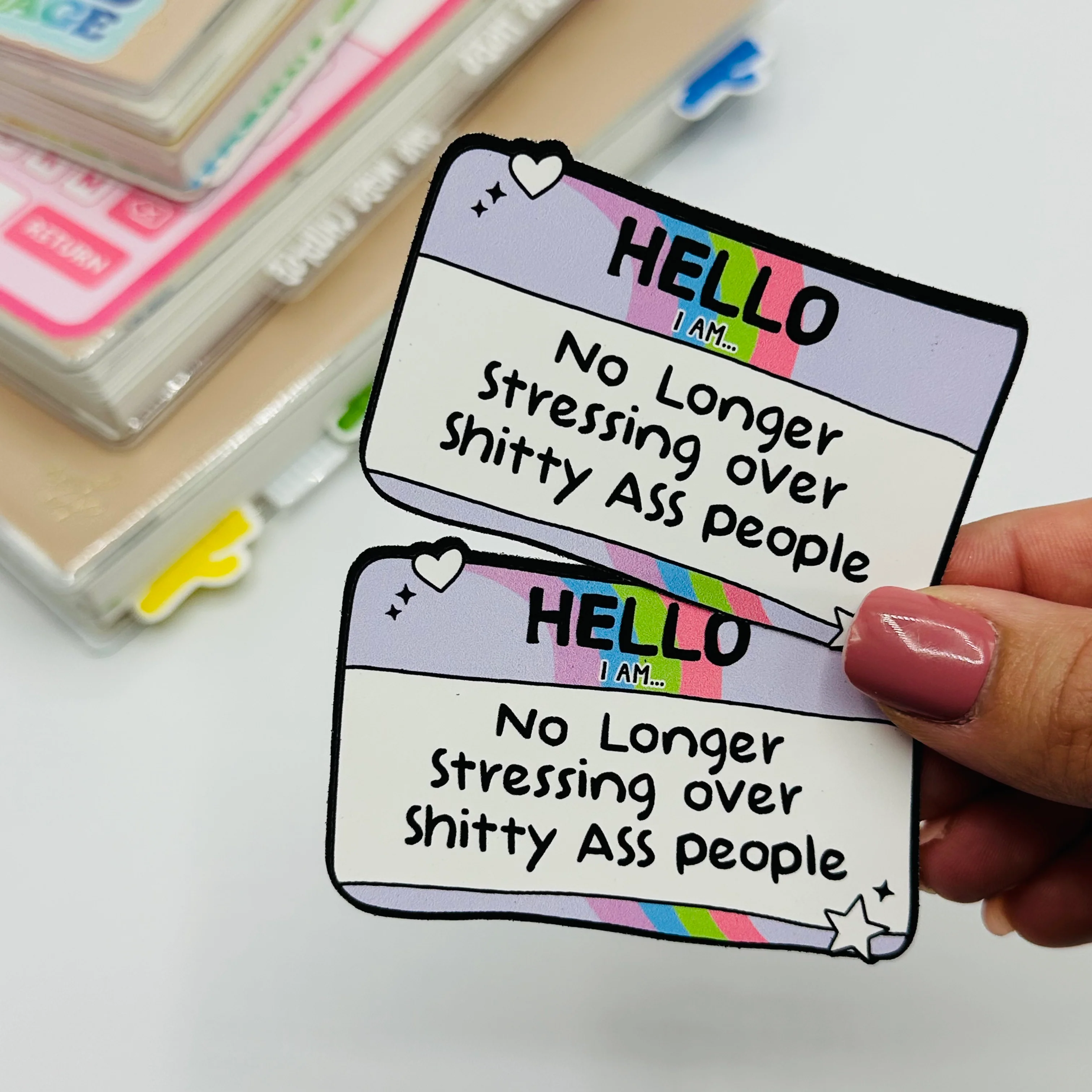 No Longer Stressing Vinyl Stickers